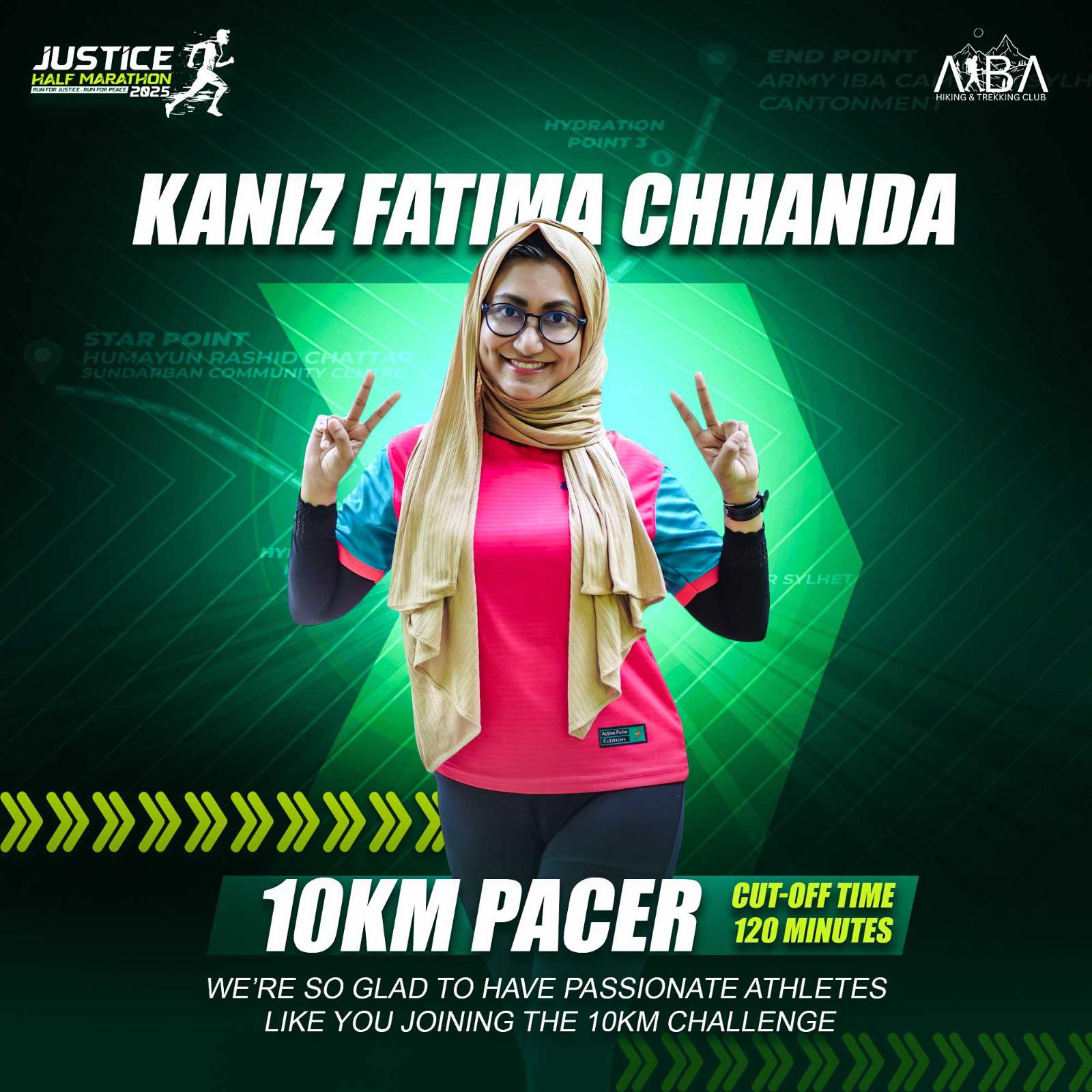 10KM Pacer - Kaniz Fatima Chhanda